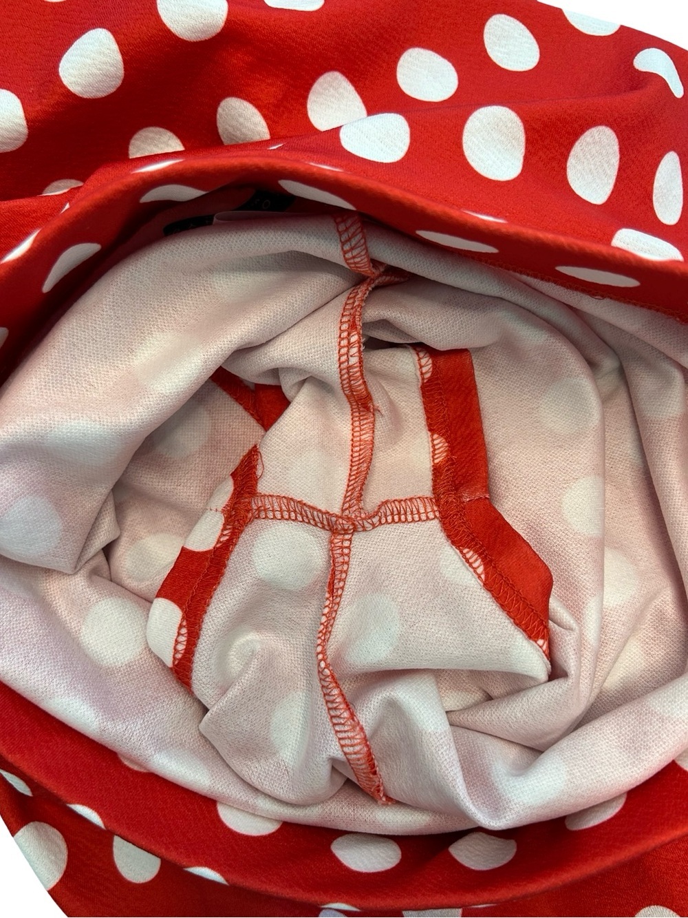 Red White Polka Dot Skater Skort Size Small Disney Minnie Mouse fit flare retro - Picture 9 of 11